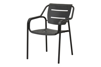 Eco Tuinstoel Aluminium Antraciet 4 Seasons Outdoor